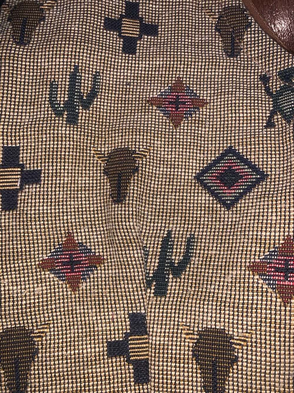 Rough Rider Western Vest Men’s L Brown Southwestern Cowboy Ranch Vintage Style - Picture 3 of 7